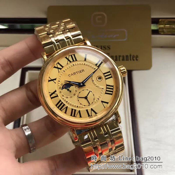 CARTIER卡地亞 時尚精品 深度防水高品質男士腕表 WSS3341